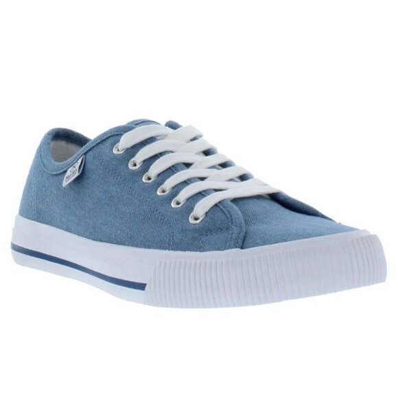 Hurley 6.5 Sneaker Woman's Carrie Canvas Lace-up Casual Shoe Classic Blue Denim - Picture 3 of 15